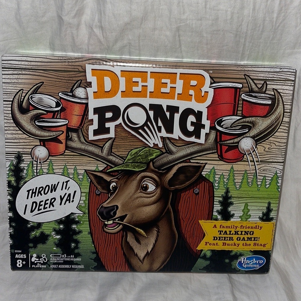Hasbro Deer Pong Game New Never Opened